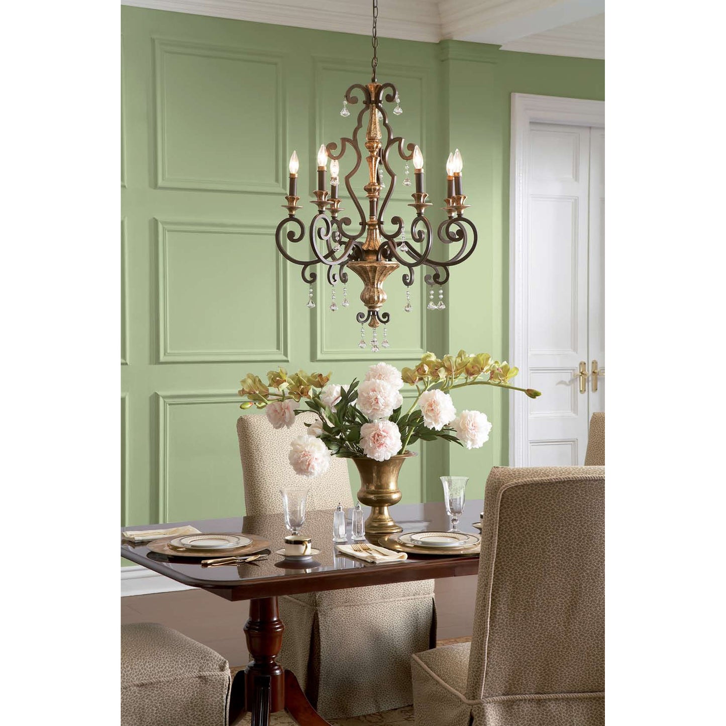 Quoizel Marquette Chandelier, Heirloom