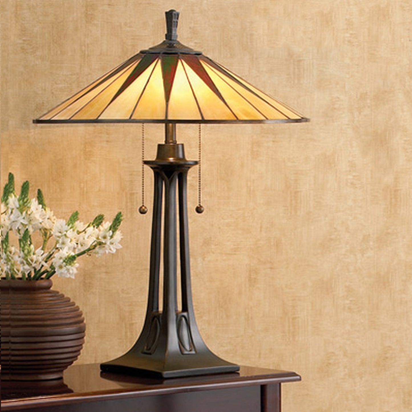 Gotham Tiffany Table Lamp, Vintage Bronze