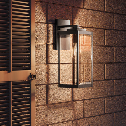 Quoizel Westover Outdoor Wall Lantern, Earth Black