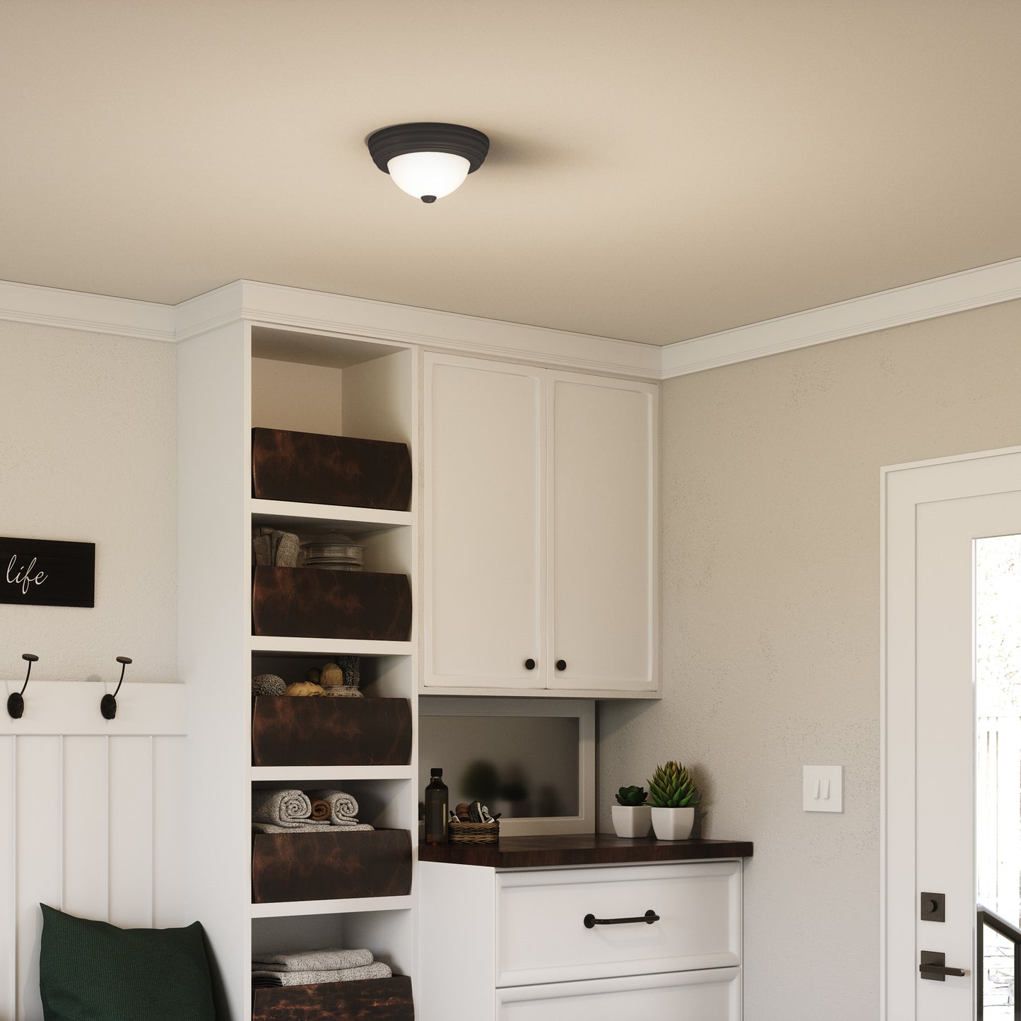 Quoizel Erwin 1 Light Flush Mount