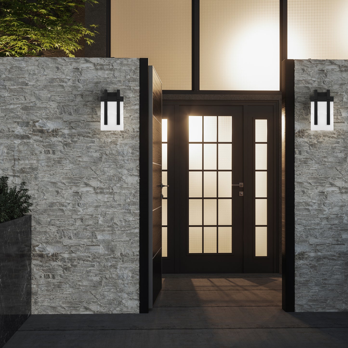 LED Light Outdoor Wall Lantern