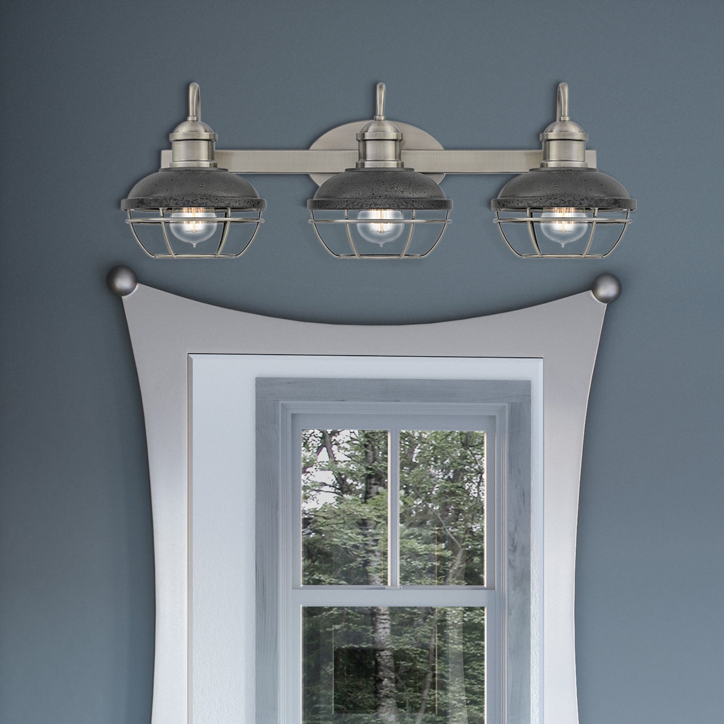 Bathroom Vanity Light, Polished Nickel