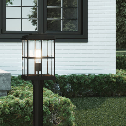 Quoizel Mulligan 1 Light 14" Outdoor Lantern, Matte Black