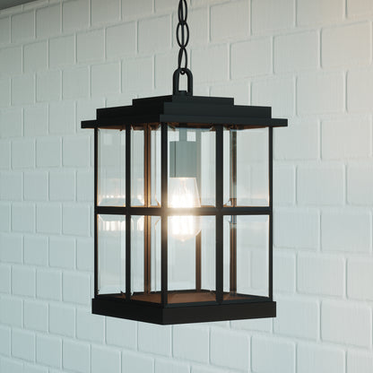 Quoizel Mulligan 1 Light 8" Outdoor Lantern, Matte Black