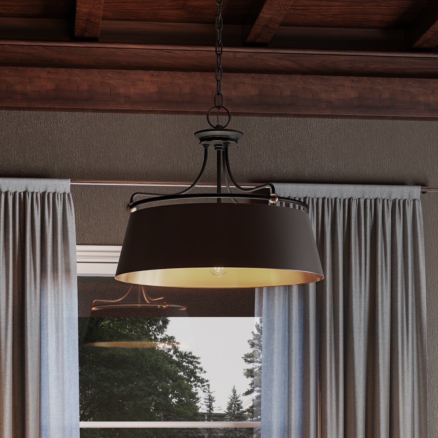 Fairview Pendant, Western Bronze