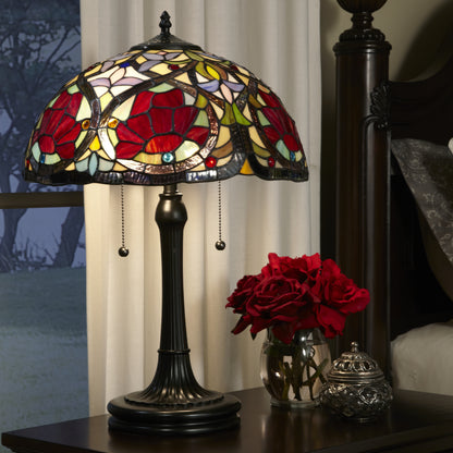 Larissa Tiffany Table Lamp, Vintage Bronze