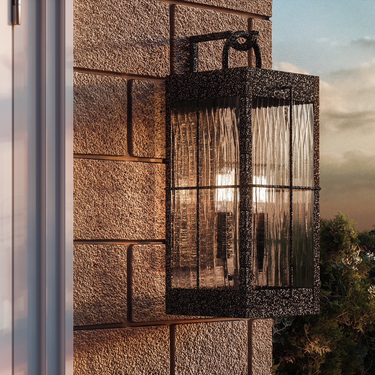 Quoizel Ward 1 Light Outdoor Lantern, Gilded Bronze