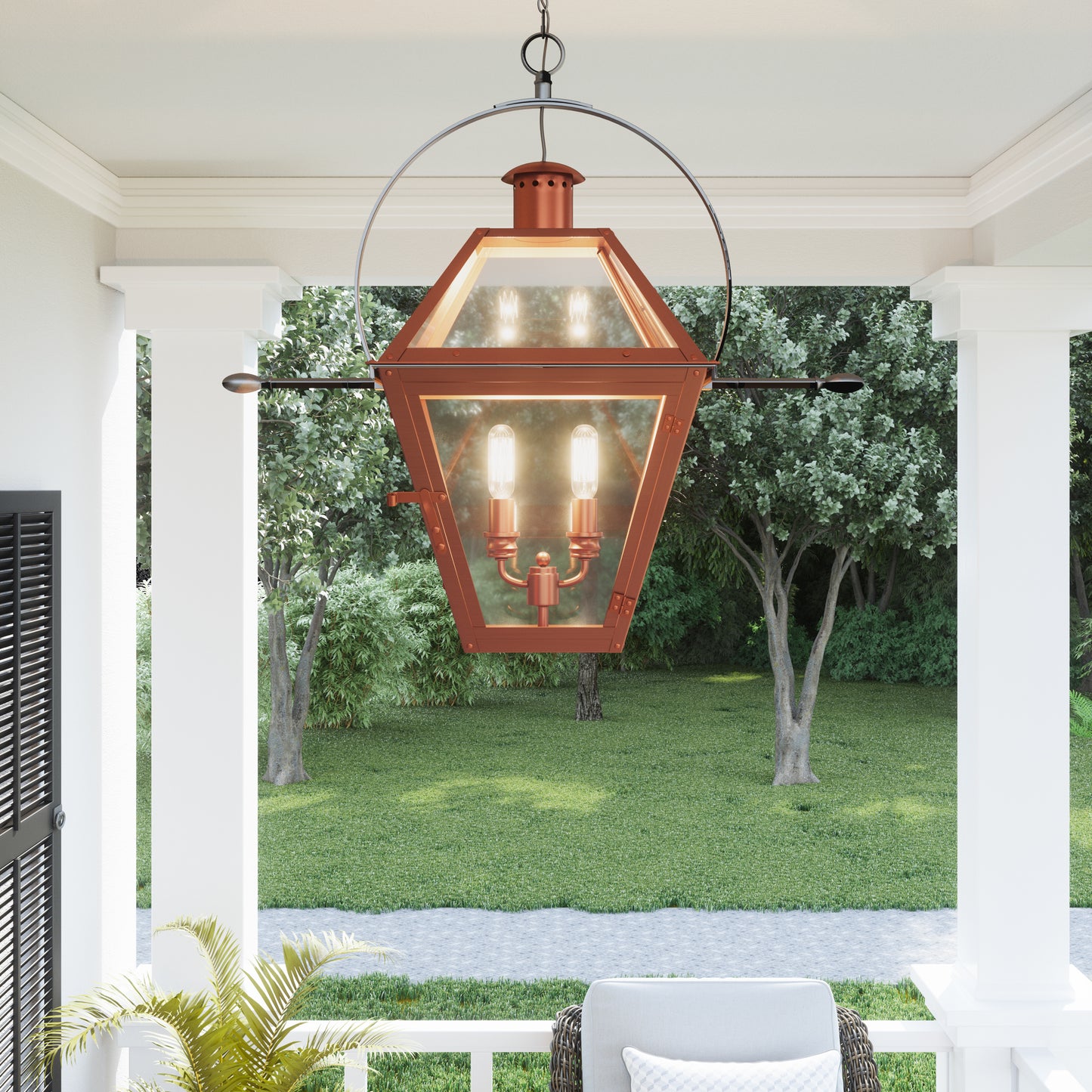 Quoizel Rue De Royal 2 Light Outdoor Hanging Lantern