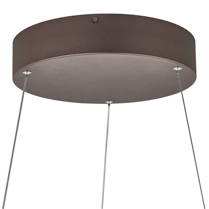 Abra Lighting Sling 1 Light Oval Spring Pendant, Bronze