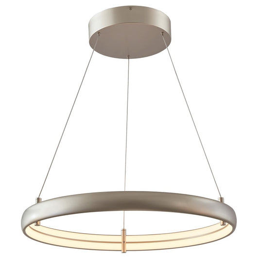 Abra Lighting Sling 1Lt Small Dual LED Ring Pendant, Silver - 10007PN-TS-SLING