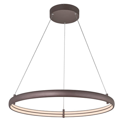 Abra Lighting Sling 1 Light Medium Dual LED Ring Pendant, Bronze