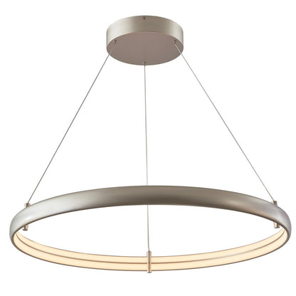 Abra Lighting Sling 1Lt Medium Dual LED Ring Pendant, Silver - 10008PN-TS-SLING