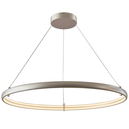 Abra Lighting Sling 1Lt Large Dual LED Ring Pendant, Silver - 10009PN-TS-SLING