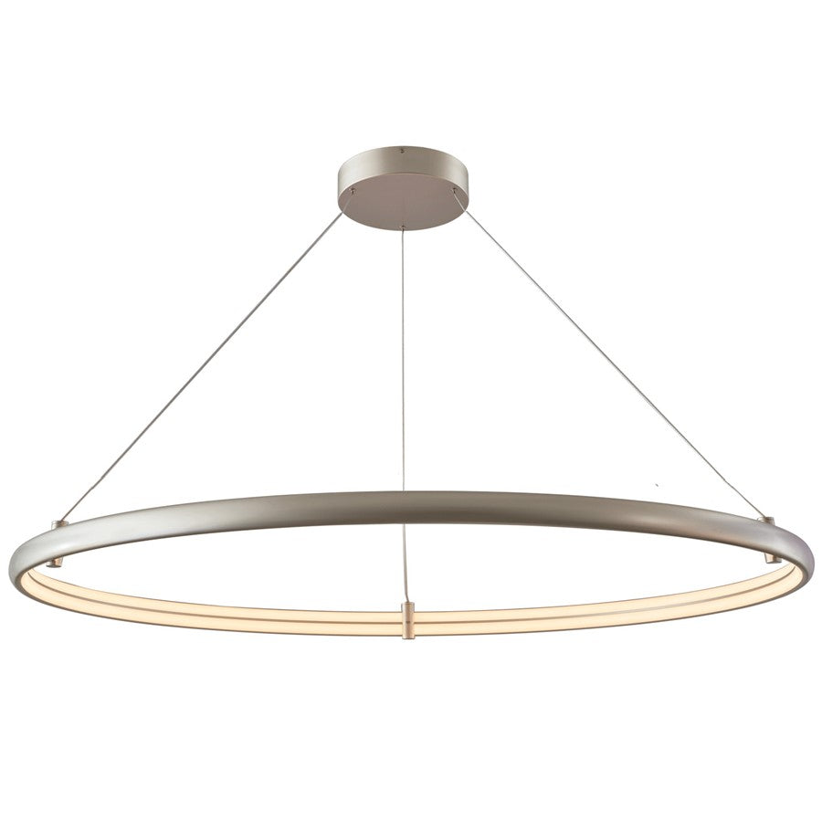 Abra Lighting Sling 1Lt XLarge Dual LED Ring Pendant, Silver - 10010PN-TS-SLING