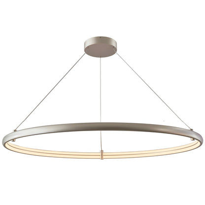 Abra Lighting Sling 1Lt XLarge Dual LED Ring Pendant, Silver - 10010PN-TS-SLING