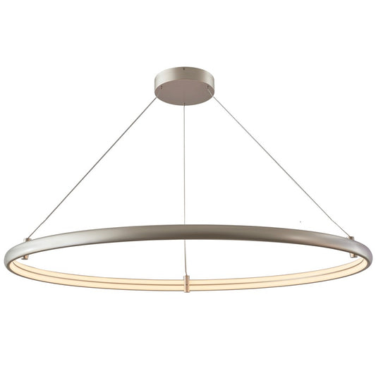Abra Lighting Sling 1Lt XLarge Dual LED Ring Pendant, Silver - 10010PN-TS-SLING