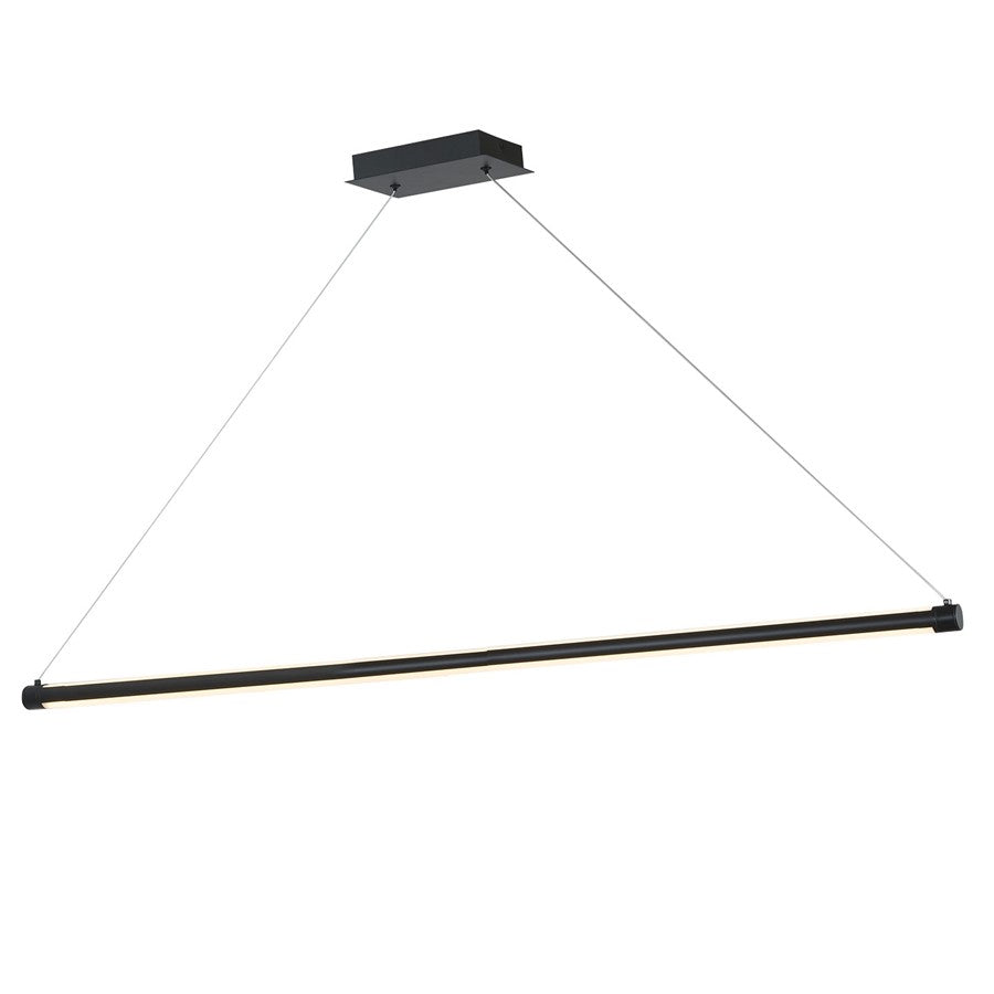 Abra Lighting ORB 1 Light Linear Bar Pendant/ excluding Glass, BK