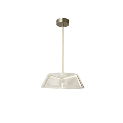 Abra Lighting Talon 1Lt Clear Glass/LED Claw Pendant, Nickel - 10030PN-PN-TALON