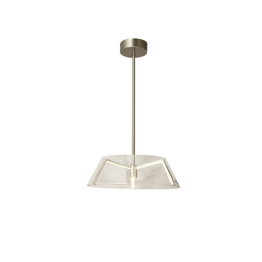 Abra Lighting Talon 1Lt Clear Glass/LED Claw Pendant, Nickel - 10030PN-PN-TALON