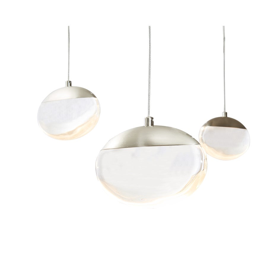 Abra Lighting Athena 1 Light Teardrop Pendant/120" Cord, Nickel