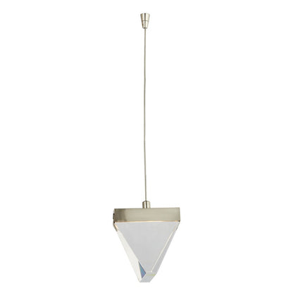 Abra Lighting Atlas 1 Light Diamond Pendant/120" Cord, Nickel