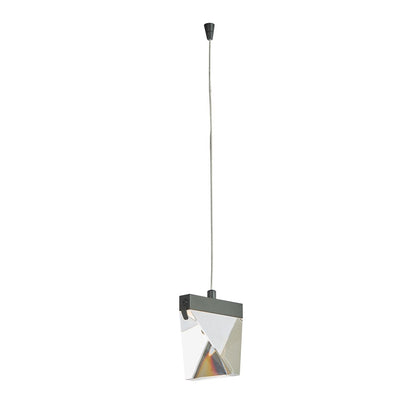 Abra Lighting Atlas 1 Light Diamond Pendant/120" Cord, Black