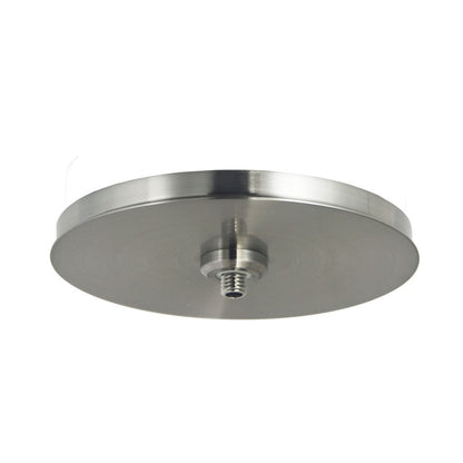 Abra Lighting Canopy 1 Light Flat/Barrel Canopy, Nickel