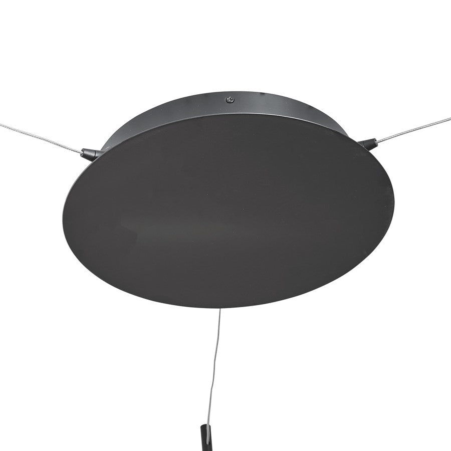 Abra Lighting Canopy 3 Light Tri-Port Uni-Jack Canopy, Black