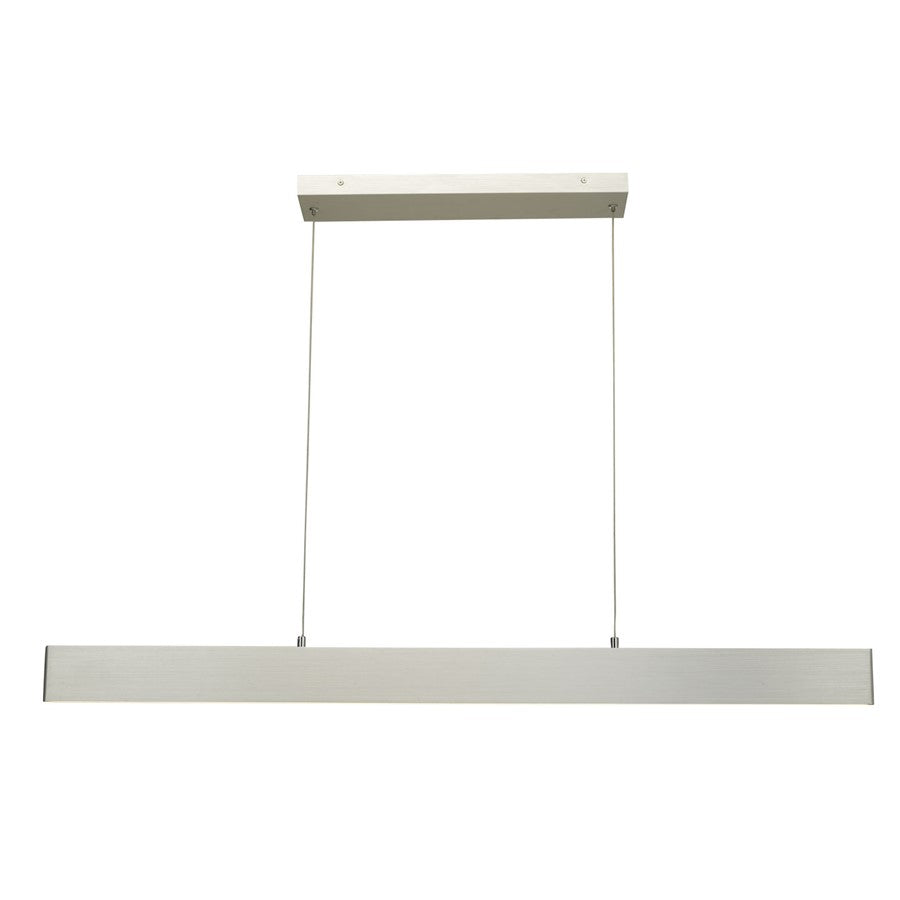 Abra Lighting Slim 2Lt 47" Cable LED Pendant, Aluminum - 10096PN-BA-SLIM