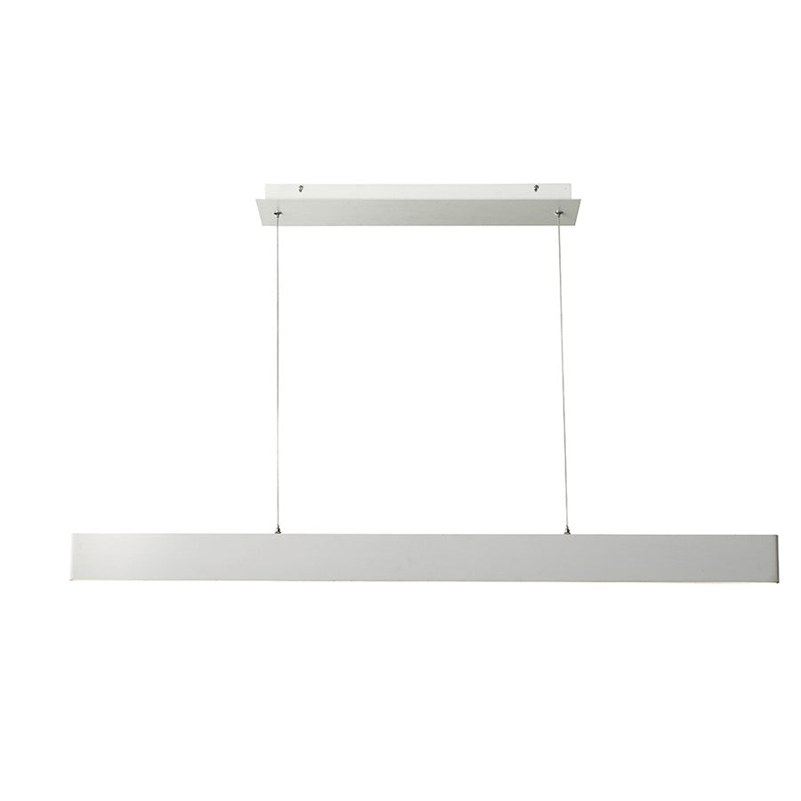 Abra Lighting Slim 2 Light 47" Cable LED Pendant, Aluminum