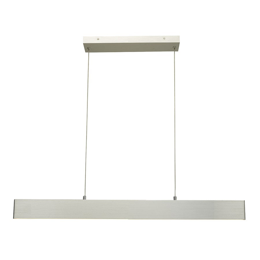 Abra Lighting Slim 2 Light 47" Cable LED Pendant, Aluminum