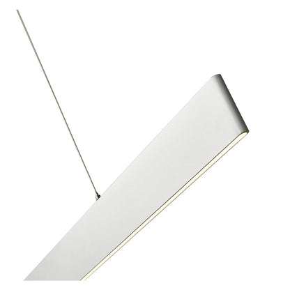 Abra Lighting Slim 2 Light 47" Cable LED Pendant, Aluminum
