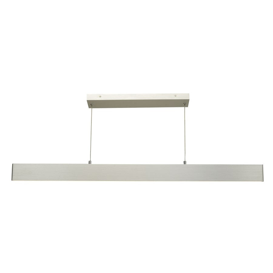 Abra Lighting Slim 2 Light 47" Cable LED Pendant, Aluminum