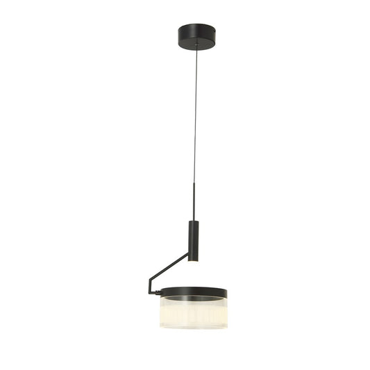 Abra Lighting Fleming 2Lt Off-set Lightwave Pendant, Black - 10101PN-MB-FLEMING