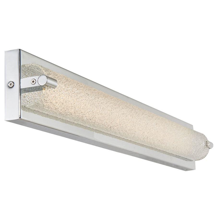 Abra Lighting Veil 1 Light 28" Curved Water LED Vanity, Chrome