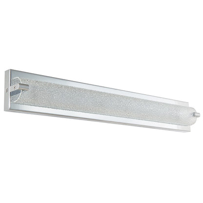 Abra Lighting Veil 1 Light 28" Curved Water LED Vanity, Chrome