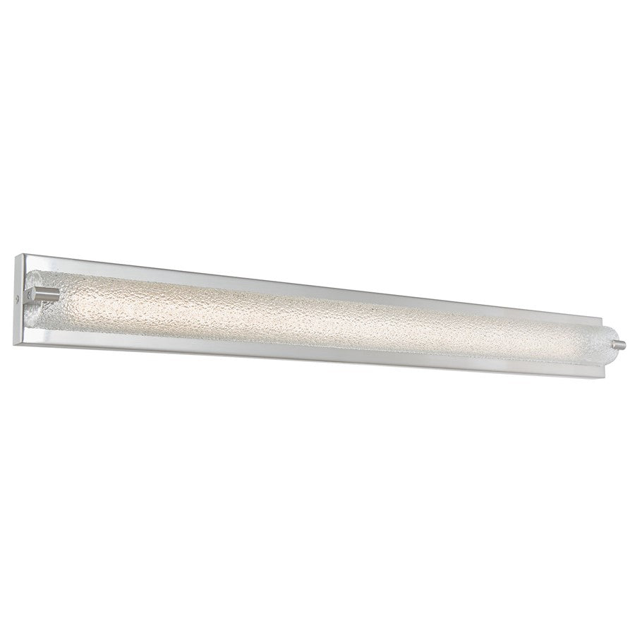 Abra Lighting Veil 1Lt 40" Curved Water LED Vanity, Nickel - 20008WV-BN-VEIL