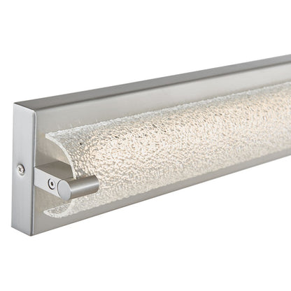 Abra Lighting Veil 1 Light 40" Curved Water LED Vanity, Nickel