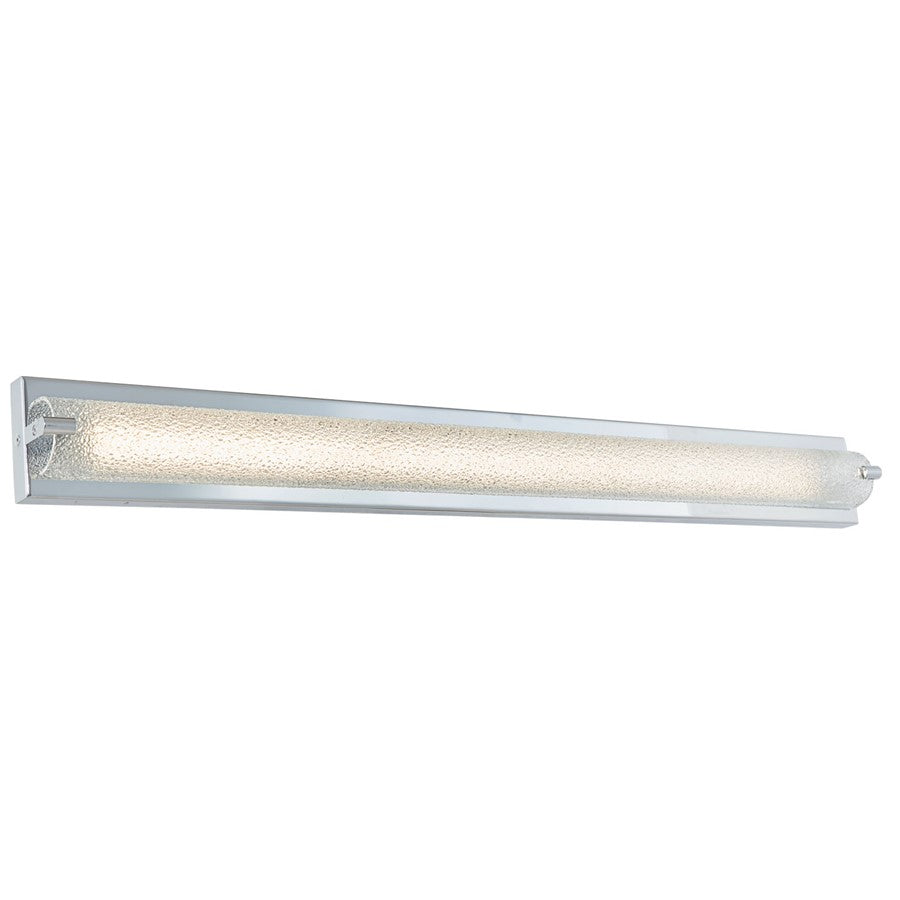 Abra Lighting Veil 1Lt 40" Curved Water LED Vanity, Chrome - 20008WV-CH-VEIL