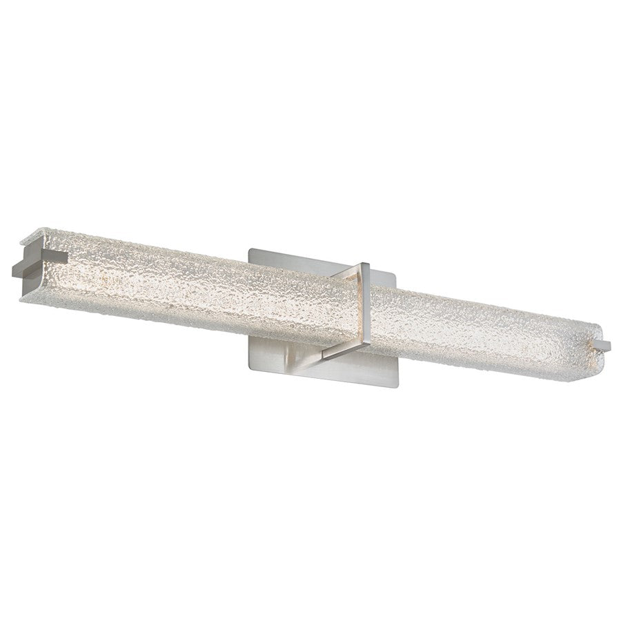 Abra Lighting Squire 1Lt 26" Square Water LED Vanity, Nickel - 20009WV-BN-SQUIRE