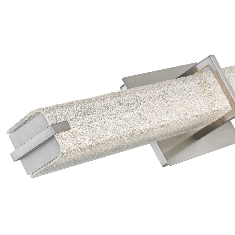 Abra Lighting Squire 1 Light 26" Square Water LED Vanity, Nickel