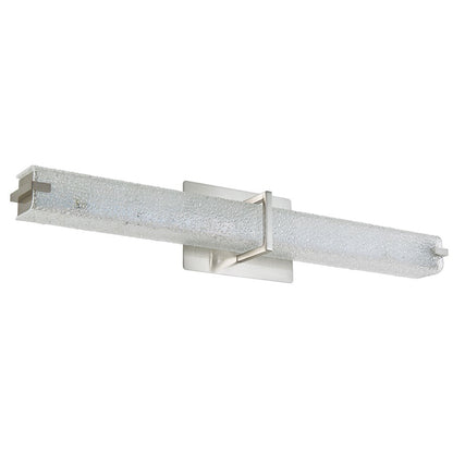 Abra Lighting Squire 1 Light 26" Square Water LED Vanity, Nickel