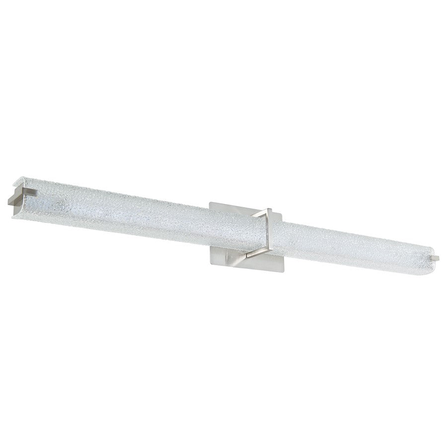 Abra Lighting Squire 1 Light 38" Square Water LED Vanity, Nickel