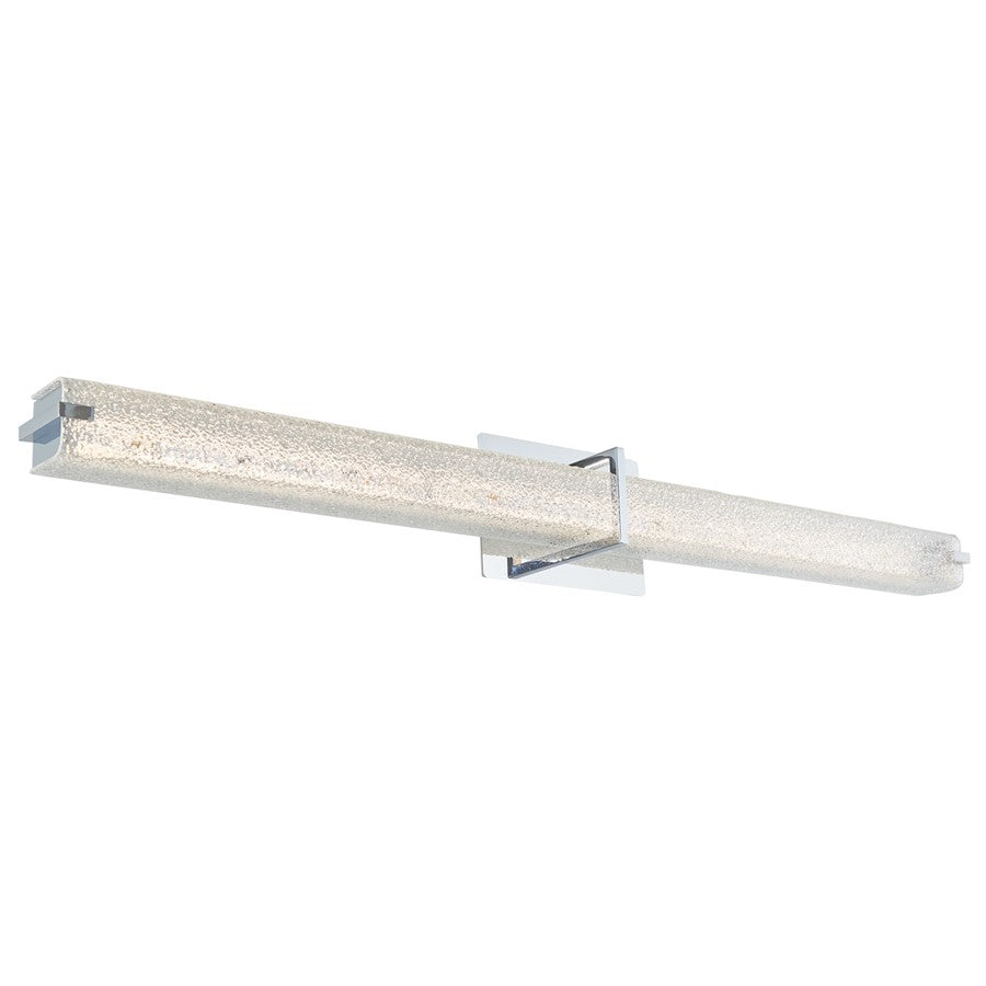 Abra Lighting Squire 1Lt 38" Square Water LED Vanity, Chrome - 20010WV-CH-SQUIRE