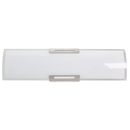 Abra Lighting Allure 1 Light 24" Curved Glass LED Vanity, Nickel