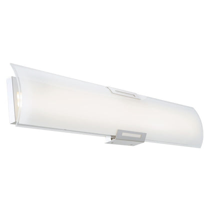 Abra Lighting Allure 1Lt 36" Curved Glass LED Vanity, Chrome - 20012WV-CH-ALLURE