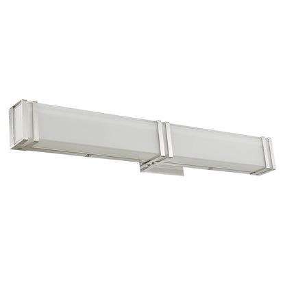 Abra Lighting Cosmo 1 Light 24" Miter Brackets LED Vanity, Chrome