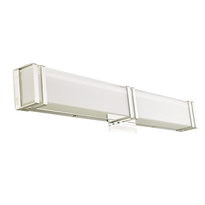 Abra Lighting Cosmo 1 Light 24" Miter Brackets LED Vanity, Chrome
