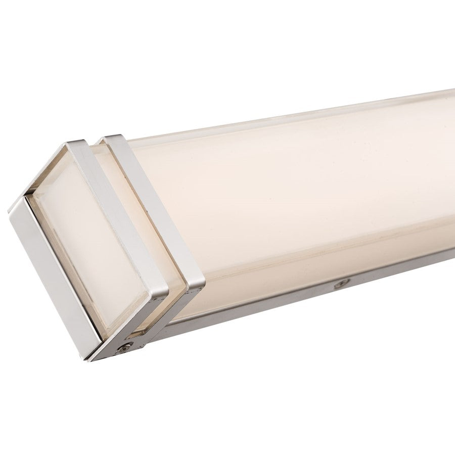 Abra Lighting Cosmo 1 Light 36" Miter Brackets LED Vanity, Chrome