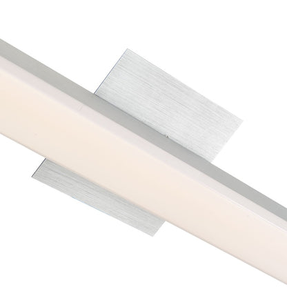 Abra Lighting Sabre 1 Light 24" Floating Backplate Vanity, Aluminum